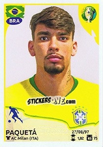 Cromo Paquetá - CONMEBOL Copa América Brasil 2019 - Panini