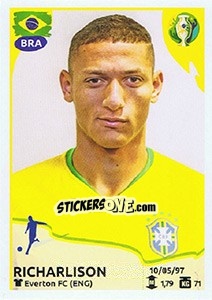 Sticker Richarlison - CONMEBOL Copa América Brasil 2019 n. 34 - Panini