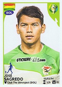 Figurina José Sagredo - CONMEBOL Copa América Brasil 2019 - Panini