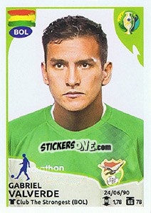 Sticker Gabriel Valverde - CONMEBOL Copa América Brasil 2019 - Panini