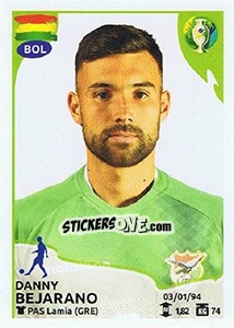 Sticker Danny Bejarano - CONMEBOL Copa América Brasil 2019 - Panini