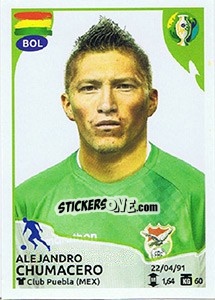 Cromo Alejandro Chumacero - CONMEBOL Copa América Brasil 2019 - Panini