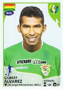 Cromo Gilbert Álvarez - CONMEBOL Copa América Brasil 2019 - Panini