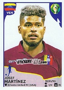 Figurina Josef Martínez - CONMEBOL Copa América Brasil 2019 - Panini