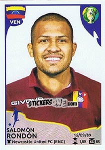 Cromo Salomón Rondón - CONMEBOL Copa América Brasil 2019 - Panini