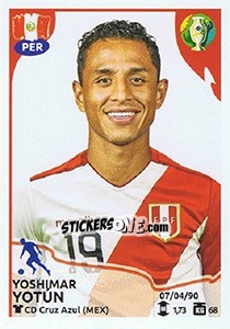 Sticker Yoshimar Yotún - CONMEBOL Copa América Brasil 2019 - Panini