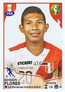 Figurina Edison Flores - CONMEBOL Copa América Brasil 2019 - Panini