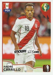 Cromo André Carrillo (PER) - CONMEBOL Copa América Brasil 2019 - Panini