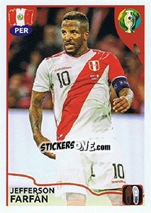 Cromo Jefferson Farfán (PER) - CONMEBOL Copa América Brasil 2019 - Panini