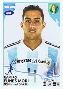 Sticker Ramiro Funes Mori - CONMEBOL Copa América Brasil 2019 - Panini