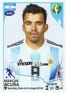 Sticker Marcos Acuña - CONMEBOL Copa América Brasil 2019 - Panini