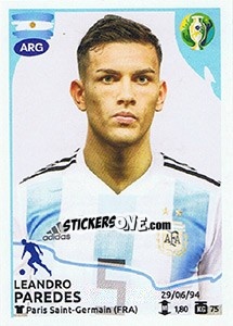 Figurina Leandro Paredes - CONMEBOL Copa América Brasil 2019 - Panini