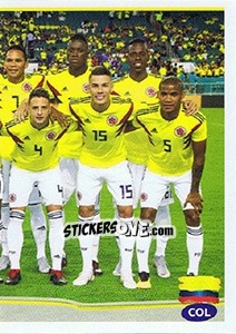 Figurina Colombia Team (2) - CONMEBOL Copa América Brasil 2019 - Panini
