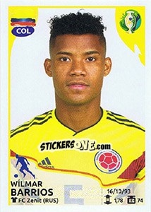 Sticker Wílmar Barrios - CONMEBOL Copa América Brasil 2019 - Panini