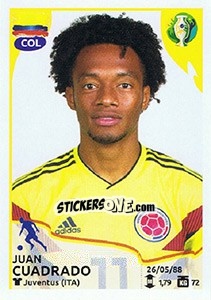 Figurina Juan Cuadrado - CONMEBOL Copa América Brasil 2019 - Panini