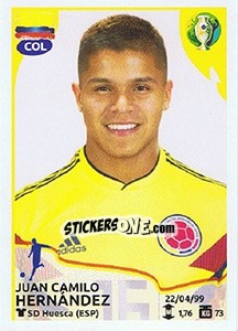 Sticker Juan Camilo Hernández - CONMEBOL Copa América Brasil 2019 - Panini