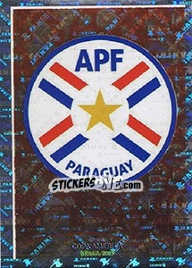 Cromo Paraguay Logo - CONMEBOL Copa América Brasil 2019 - Panini