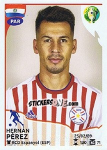 Sticker Hernán Pérez - CONMEBOL Copa América Brasil 2019 - Panini