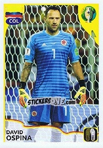 Sticker David Ospina (COL) - CONMEBOL Copa América Brasil 2019 - Panini