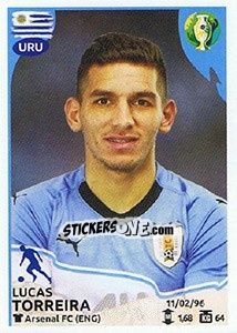 Cromo Lucas Torreira - CONMEBOL Copa América Brasil 2019 - Panini