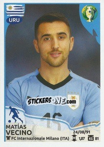 Sticker Matías Vecino - CONMEBOL Copa América Brasil 2019 - Panini