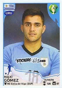 Figurina Maxi Gómez - CONMEBOL Copa América Brasil 2019 - Panini