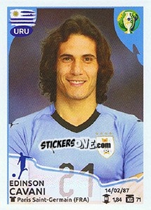 Sticker Edinson Cavani - CONMEBOL Copa América Brasil 2019 n. 257 - Panini