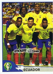 Sticker Ecuador Team (1) - CONMEBOL Copa América Brasil 2019 - Panini