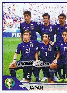 Cromo Japan Team (1) - CONMEBOL Copa América Brasil 2019 - Panini