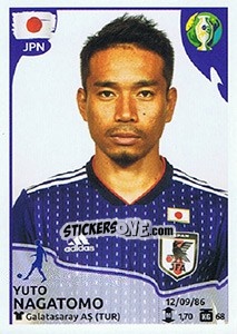 Sticker Yuto Nagatomo - CONMEBOL Copa América Brasil 2019 - Panini