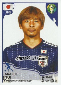 Cromo Takashi Inui - CONMEBOL Copa América Brasil 2019 - Panini