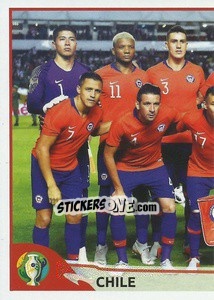 Sticker Chile Team (1) - CONMEBOL Copa América Brasil 2019 - Panini