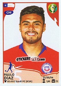 Sticker Paulo Díaz - CONMEBOL Copa América Brasil 2019 - Panini