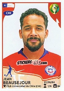 Cromo Jean Beausejour - CONMEBOL Copa América Brasil 2019 - Panini