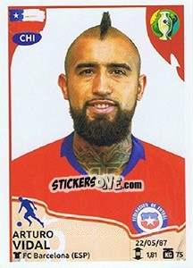 Figurina Arturo Vidal - CONMEBOL Copa América Brasil 2019 - Panini