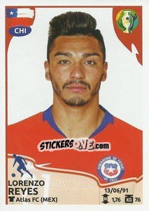 Cromo Lorenzo Reyes - CONMEBOL Copa América Brasil 2019 - Panini