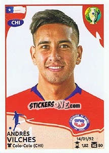 Sticker Andrés Vilches - CONMEBOL Copa América Brasil 2019 - Panini