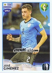 Cromo José Giménez (URU) - CONMEBOL Copa América Brasil 2019 - Panini