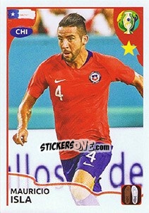 Sticker Mauricio Isla (CHI) - CONMEBOL Copa América Brasil 2019 - Panini