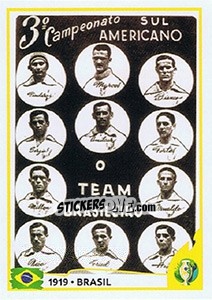 Sticker 1919 - BRASIL - CONMEBOL Copa América Brasil 2019 - Panini