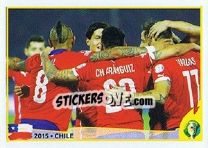 Sticker 2015 - CHILE (top scorer) - CONMEBOL Copa América Brasil 2019 - Panini