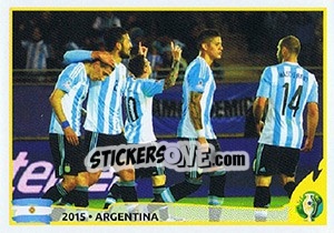 Sticker 2015 - ARGENTINA (best player) - CONMEBOL Copa América Brasil 2019 - Panini