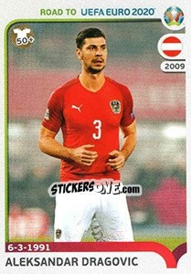 Sticker Aleksandar Dragovic - Road to UEFA Euro 2020 n. 4 - Panini