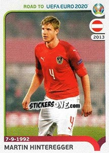 Sticker Martin Hinteregger - Road to UEFA Euro 2020 n. 5 - Panini