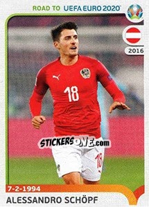 Cromo Alessandro Schöpf - Road to UEFA Euro 2020 - Panini