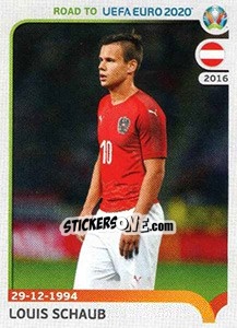 Figurina Louis Schaub - Road to UEFA Euro 2020 - Panini