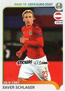 Sticker Xaver Schlager - Road to UEFA Euro 2020 - Panini