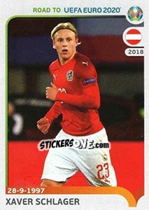 Cromo Xaver Schlager - Road to UEFA Euro 2020 - Panini