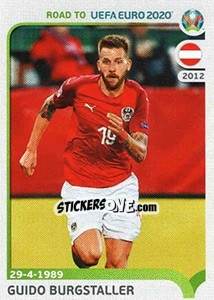Sticker Guido Burgstaller - Road to UEFA Euro 2020 n. 17 - Panini