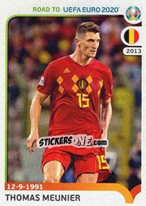 Sticker Thomas Meunier - Road to UEFA Euro 2020 n. 23 - Panini